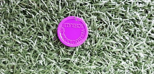 Consumptiemunten paars 1000 stuks in telbak